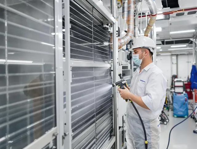 Professional AC coil cleaning by West Warwick Air Duct Cleaning in West Warwick