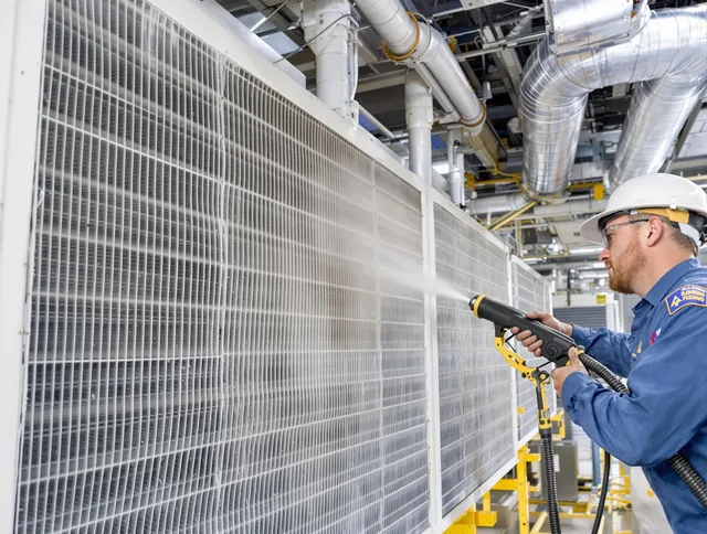 Professional commercial coil cleaning by West Warwick Air Duct Cleaning in West Warwick
